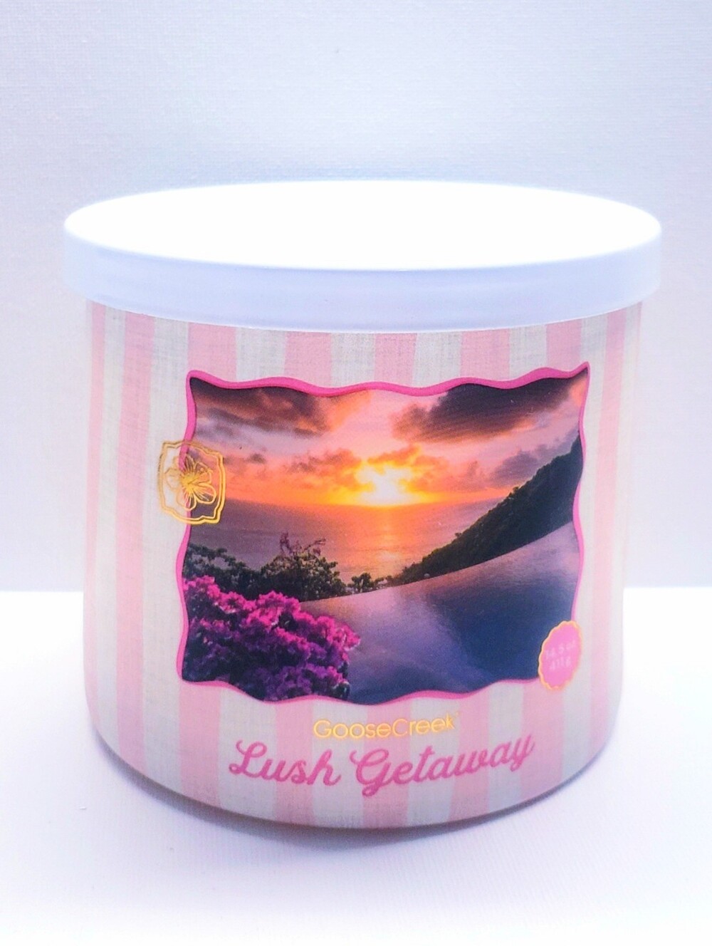 Goose Creek LUSH GETAWAY Large 3-Wick Scented Candle, 14.5 Oz